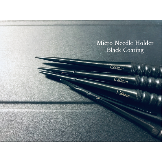 Micro Needle Holder Diamond Powder, Gerade, 0.60mm, 17.5cm, 6/0