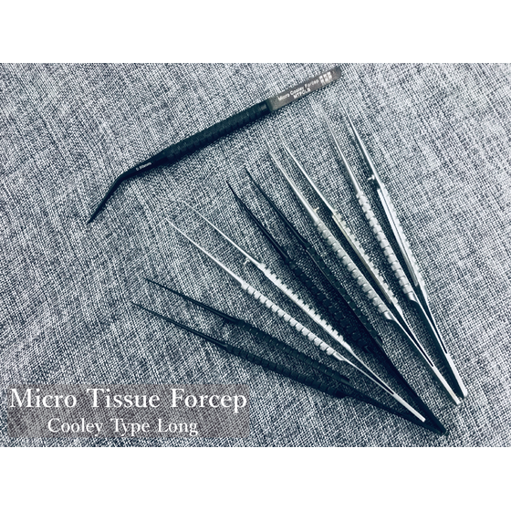Micro Tissue Forcep Cooley Long
