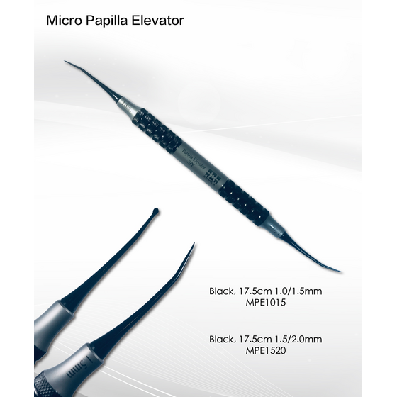 Micro Papilla Elevator 1.0mm/1.5mm, 17.5cm