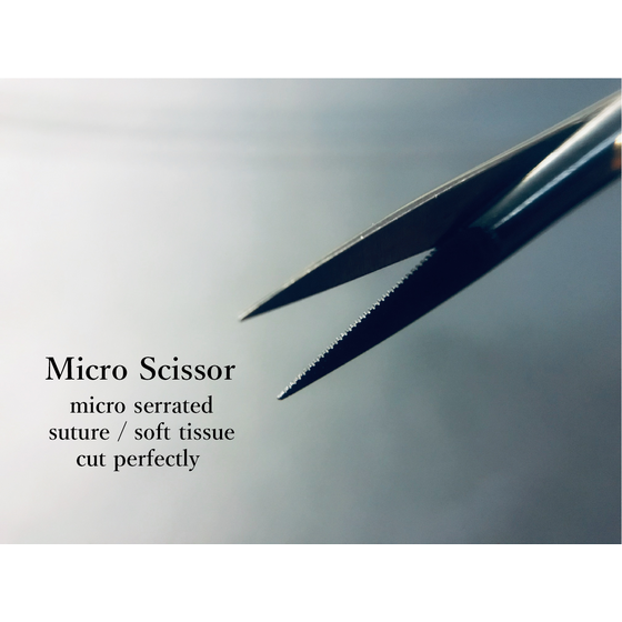 Micro Scissors Gerade, schwarz, 17.0cm